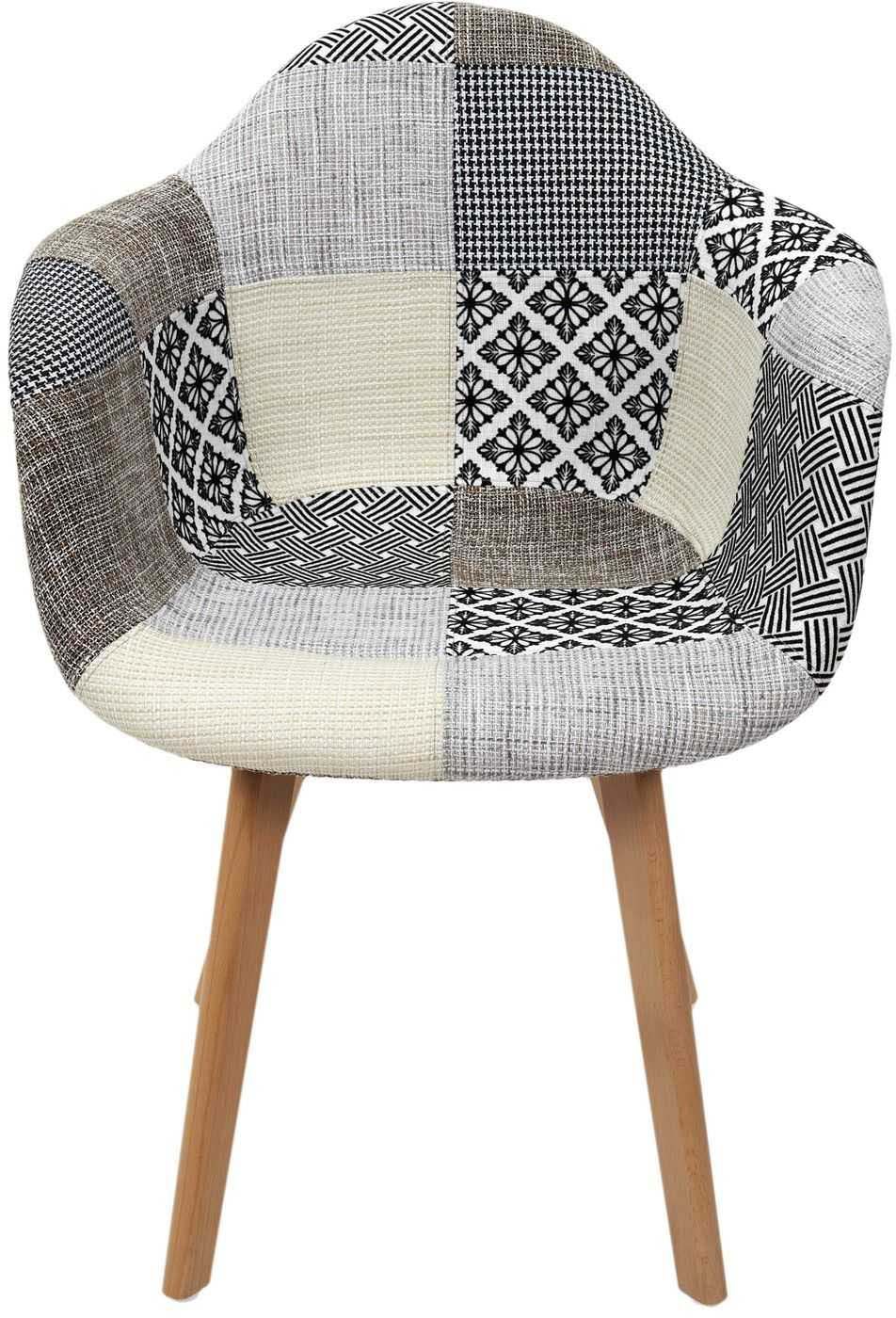 Fauteuil Scandinave Patchwork Lot De Gris