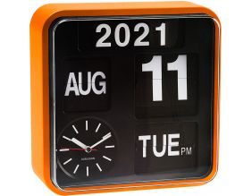 Horloge en plastique Mini Flip 24.5 cm (Orange)