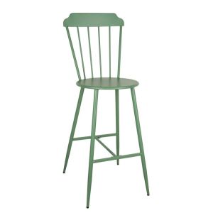 Chaise bar en métal laqué -Samos (Lot de 2) (Vert )