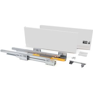 Kit tiroir blanc meuble cuisine et salle de bain Concept (Pour tiroir de 35 x 10.5 cm)