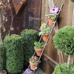 Support à plantes en acier Ladder (Brut)