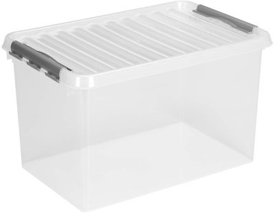 Boîte de rangement en plastique Q-line (62 litres)