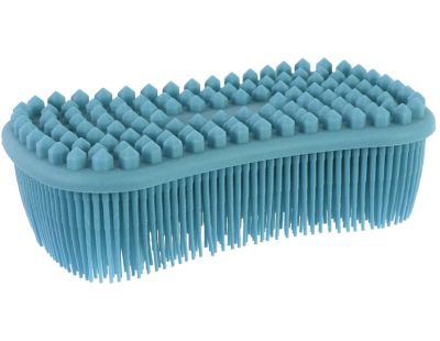 Brosse éponge flexible en silicone (Bleu)