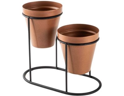 Cache-pots en métal 2 pots Decorative (Cuivré)
