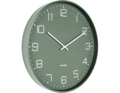 Horloge en métal mat Lofty (Vert)
