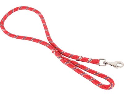 Laisse nylon corde 13 mm rouge (3 mètres)