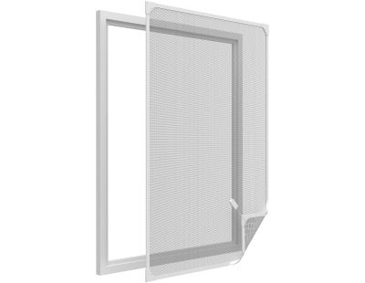 Moustiquaire avec cadre magnétique pour fenêtre blanc (max 120x140 cm)