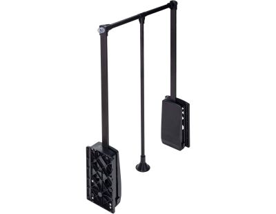 Penderie rabattable noire pour armoire Hang (Largeur réglable de 83 à 150 cm)
