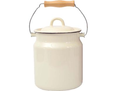 Pot à lait en émail Classic  15 x 20 cm (Crème)