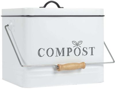 Poubelle de cuisine à compost vintage (10 litres )