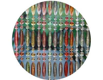 Rideau de porte en perles multicolores Stresa (90 x 210 cm)