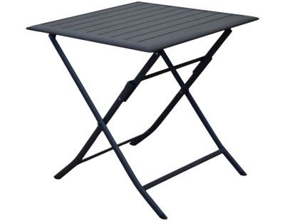 Table pliante en aluminium Lorita 70cm (Graphite)