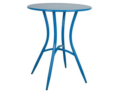 Table en métal Laqué - Samos (Bleu Majorelle)