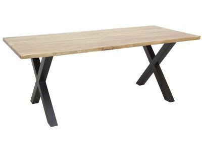 Table rectangulaire en acacia (L220 Ep. 35mm)
