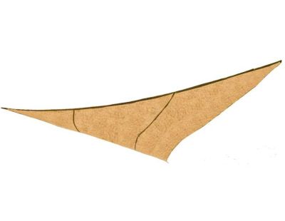 Voile d'ombrage triangulaire en jute (5 m)