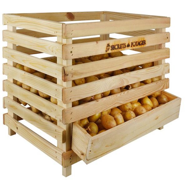 Caisse à pommes de terre en bois - ESS-1042