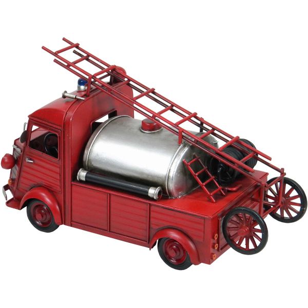 Camion de pompier décoratif en métal - ANT-0894