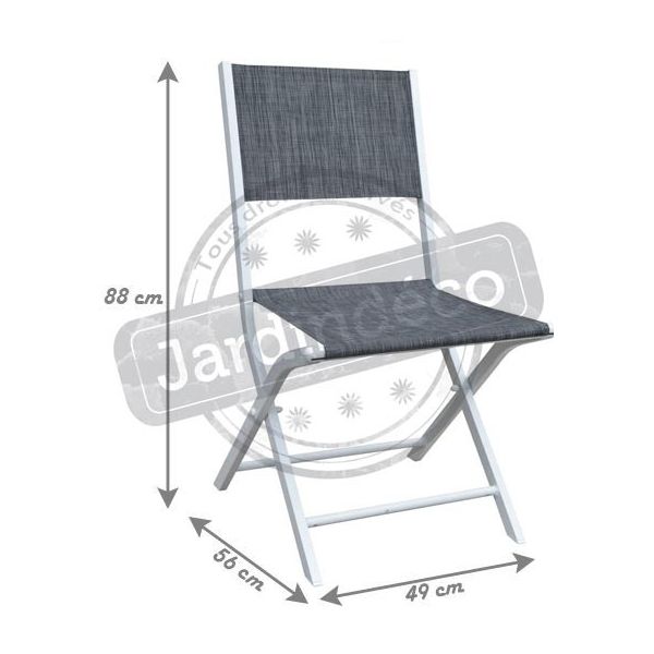 Chaise pliante Modulo (Lot de 2) - WIS-0209