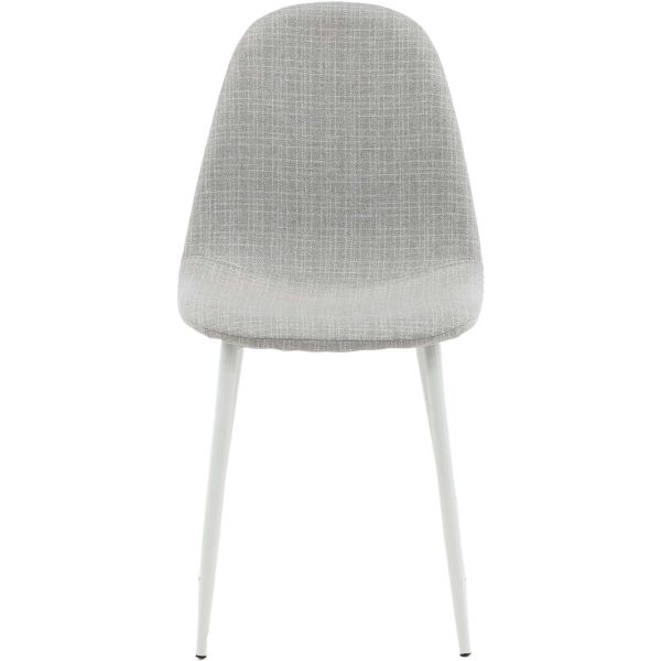 Chaise en tissu avec pieds en acier Polar (Lot de 2) - 119