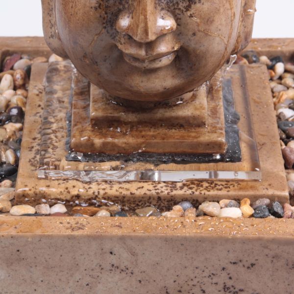 Fontaine tête de bouddha 30 x 30 x 48.5 cm - 199