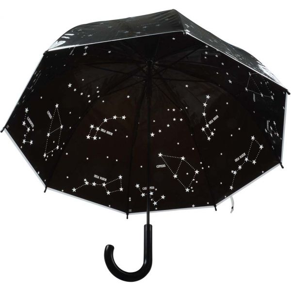 Parapluie transparent noir - ESS-1083