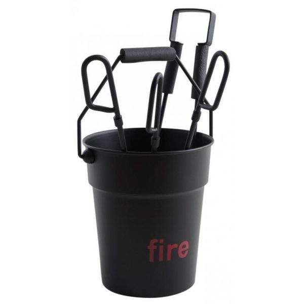 Seau 4 accessoires cheminée Fire - AUBRY GASPARD