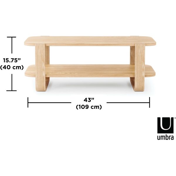 Table basse en bois d'eucalyptus Bellwood - UMB-0691