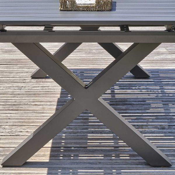 Table de jardin en aluminium avec rallonge automatique Floride - 7