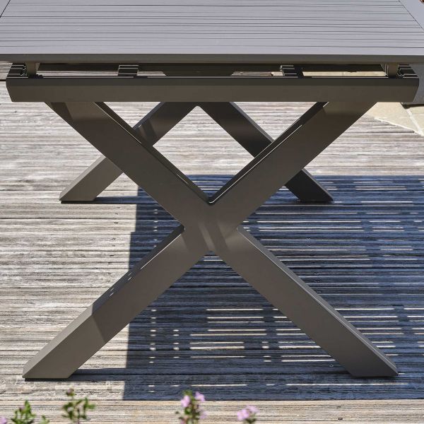 Table de jardin en aluminium avec rallonge automatique Floride - 5