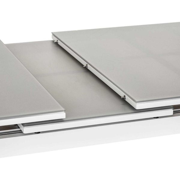 Table de jardin extensible en aluminium gris perle Ibiza - 569
