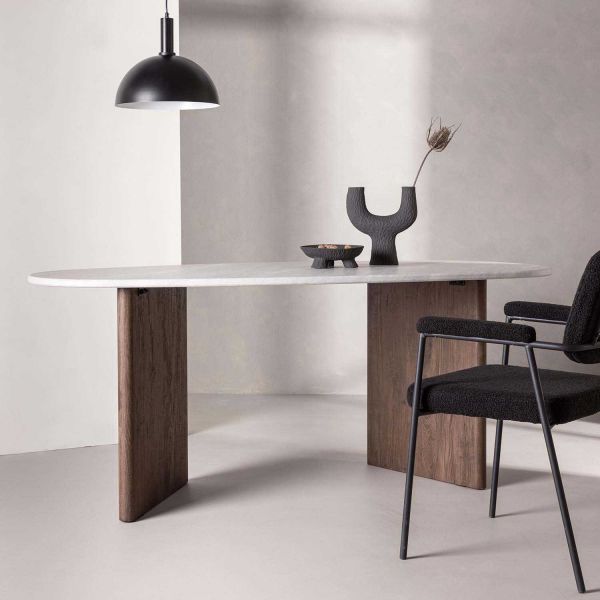 Table de repas ovale 180 x 90 cm Grönvik - Venture Home
