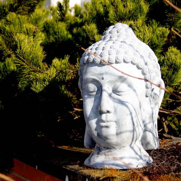 Tête de Bouddha fibre de ciment - AUBRY GASPARD