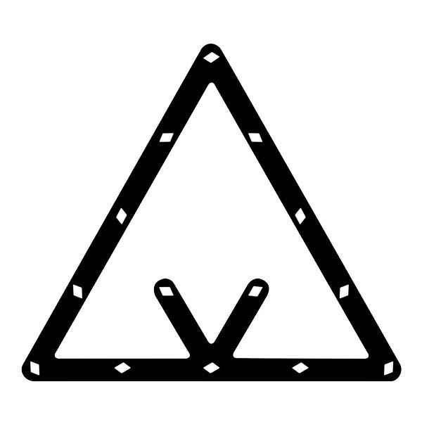 Triangle de positionnement multi-combinaisons pour billes de 57mm (Lot de 6) - 