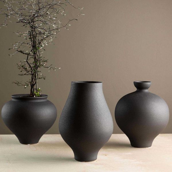 Vase en grès Rellis 10x24 cm - Venture Home