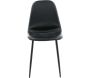 Chaise en acier et polyuréthane noir Polar (Lot de 2) - 139
