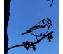 Oiseau sur pique mésange bleue en acier corten - 40,90