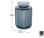 Pot en verre avec couvercle bougeoir intégré Allira - 32,90