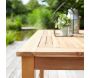 Salon de jardin avec table carrée en acacia Bilbao - WIS-0243