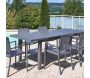 Table en aluminium extensible 8 à 10 personnes Santorin - 