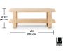 Table basse en bois d'eucalyptus Bellwood - UMB-0691