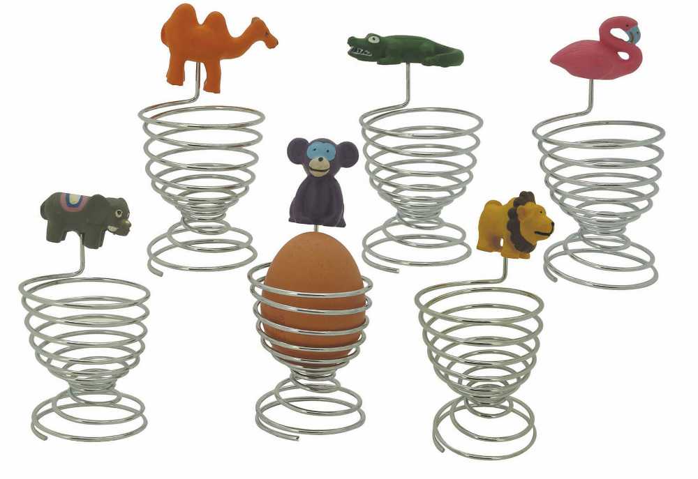 6 coquetiers a oeufs jungle
