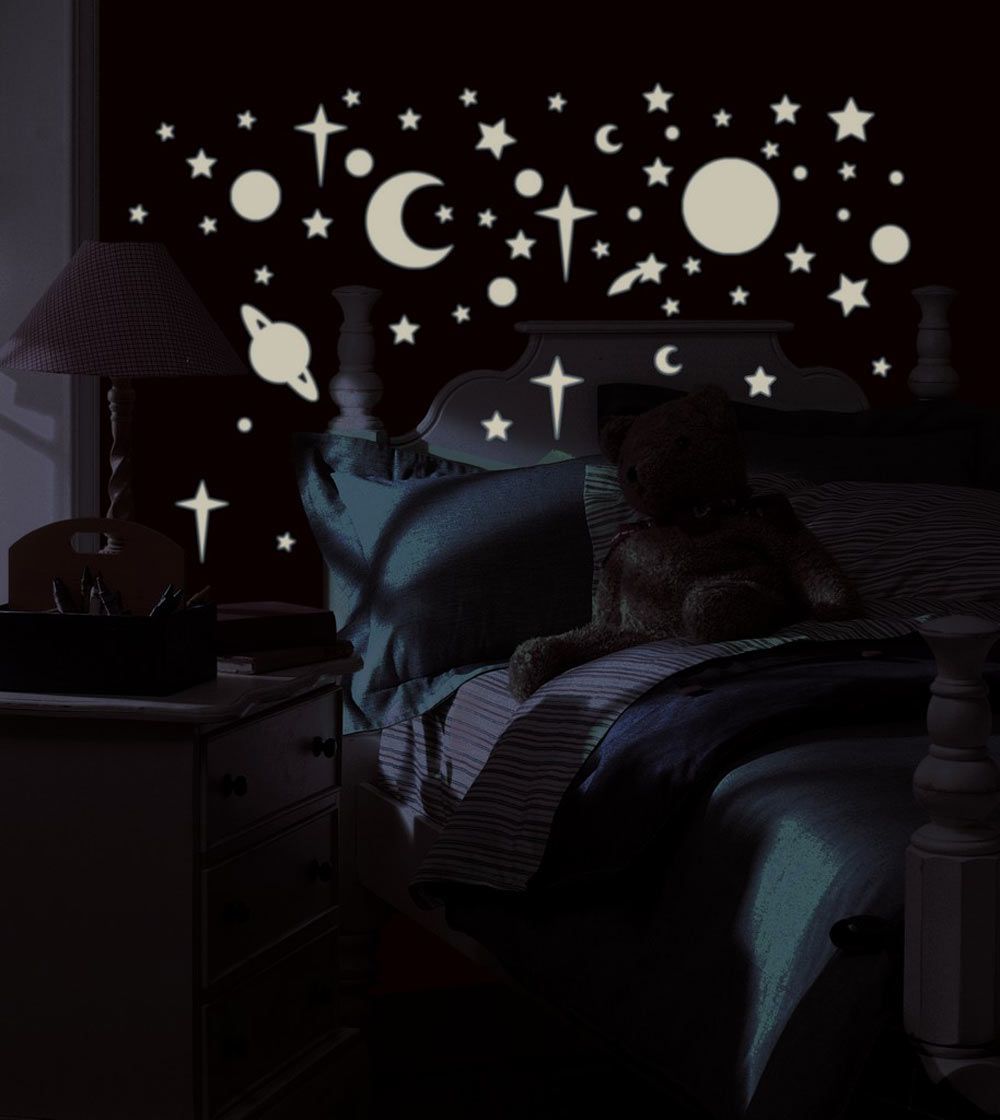 Stickers phosphorescents repositionnables ciel �toil�
