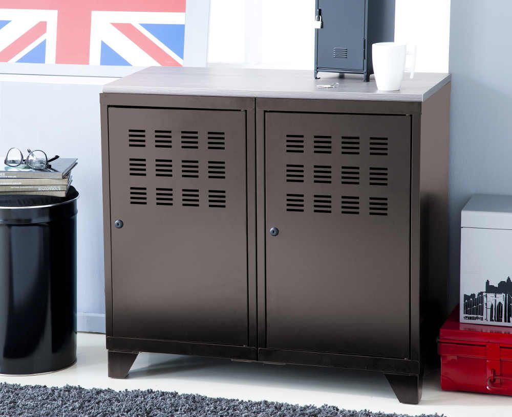 Armoire en metal 2 portes