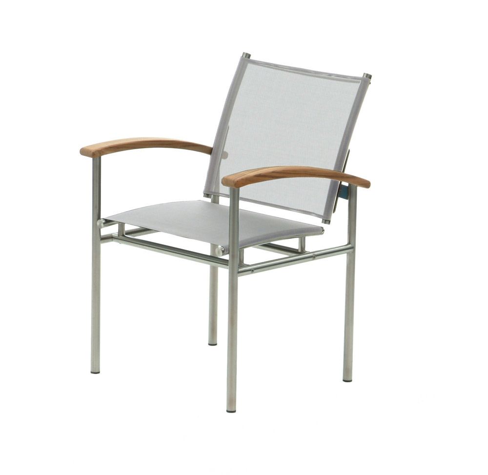 Chaise pour jardin argent