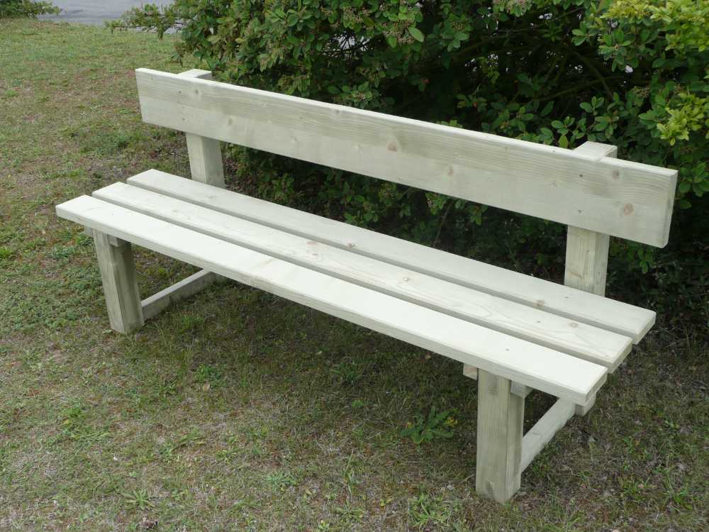 Banc de jardin a dossier