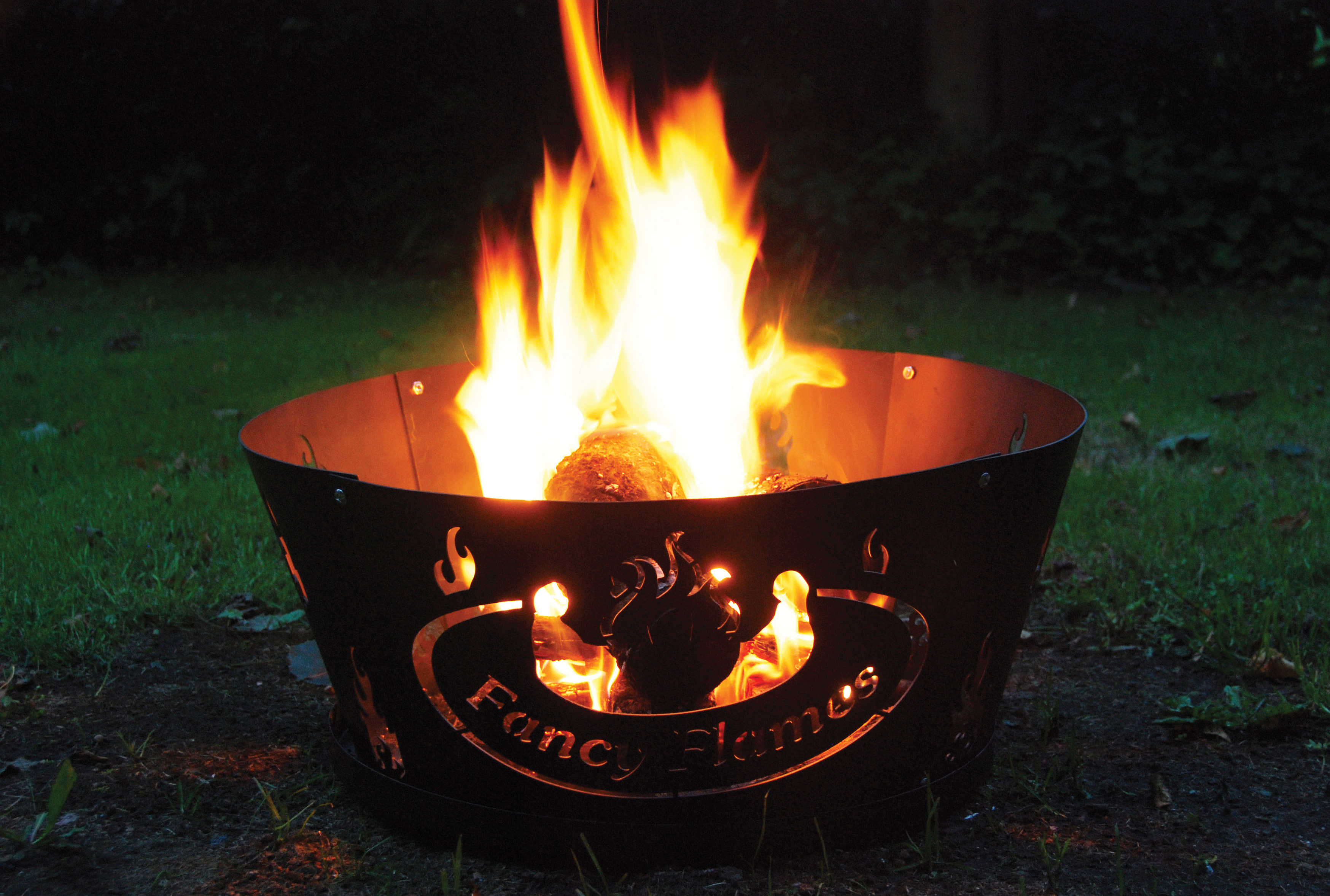Brasero coupe feu avec fond