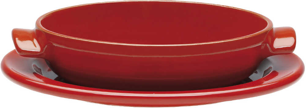 Plat mini tarte tatin rouge