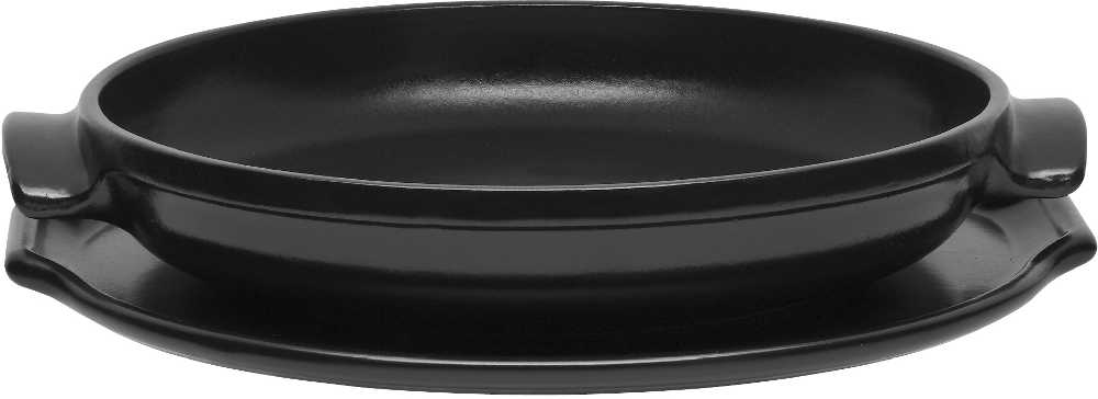 Grand plat tarte tatin noir