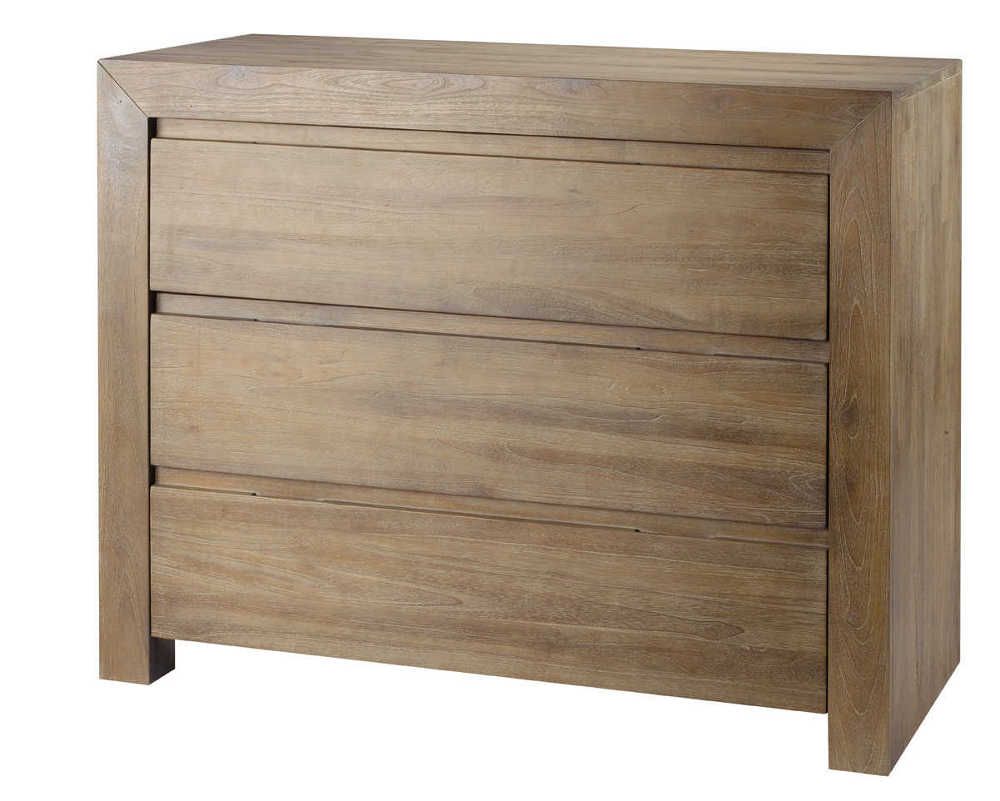 Commode en teck 3 tiroirs