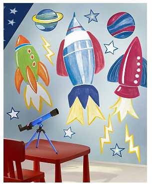 Stickers fus�es de l'espace
